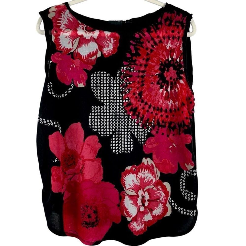 Tribal Floral Tank Top Blouse XL